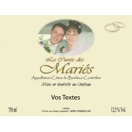 Etiquette champagne avec ou sans votre photo