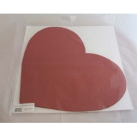 12 sets de table coeur en voie...