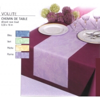 Chemin de table volute. Bleu, Vert, P�che ou Parme
Pour la d�coration de vos tables.