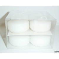 Boites bougies Flottantes - Dur�e env 4 Heures
Disponible en plusieurs coloris.
Pour les paquets de 8 bougies dimension de la bougies 5 cm hauteur 3 cm 

