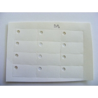Planche de 12 �tiquettes ivoire
Dim 35 mm X 19 mm    