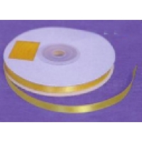 Ruban satin 6 mm - simple face sur disquette carton blanche par 22.85 m�tres