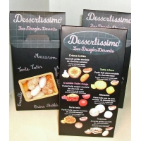 les drag�es dessert dessertissimo avec Tiramisu - Cr�me Brul�e - Tarte Tatin - Macaron cacao - Crumble fruits rouges - tarte citron