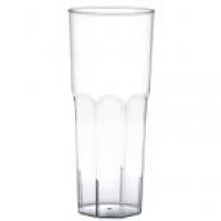 Verre long drink : H. : 15 cm, L. : 6,5 cm. Contenance : 30 cl vendu par 10 translucide