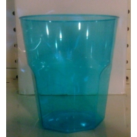 Verres octogonaux color�s vendus par 12 de tr�s tr�s belle qualit� disponibles en Lilas,Turquoise, Rose, Vert, fuchsia et Chocolat -- 200 CC