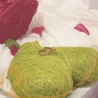 Coussin Coeur en sisal Naturel