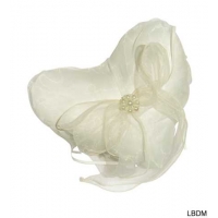 Coussin c�ur porte alliances - 