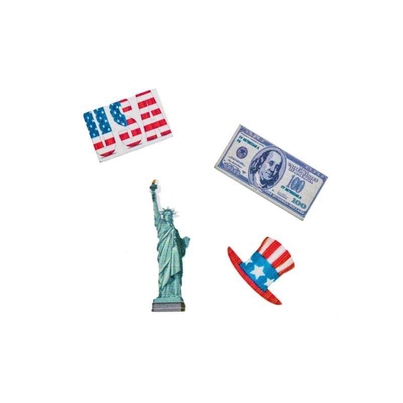 Confetti de table th�me USA par 16