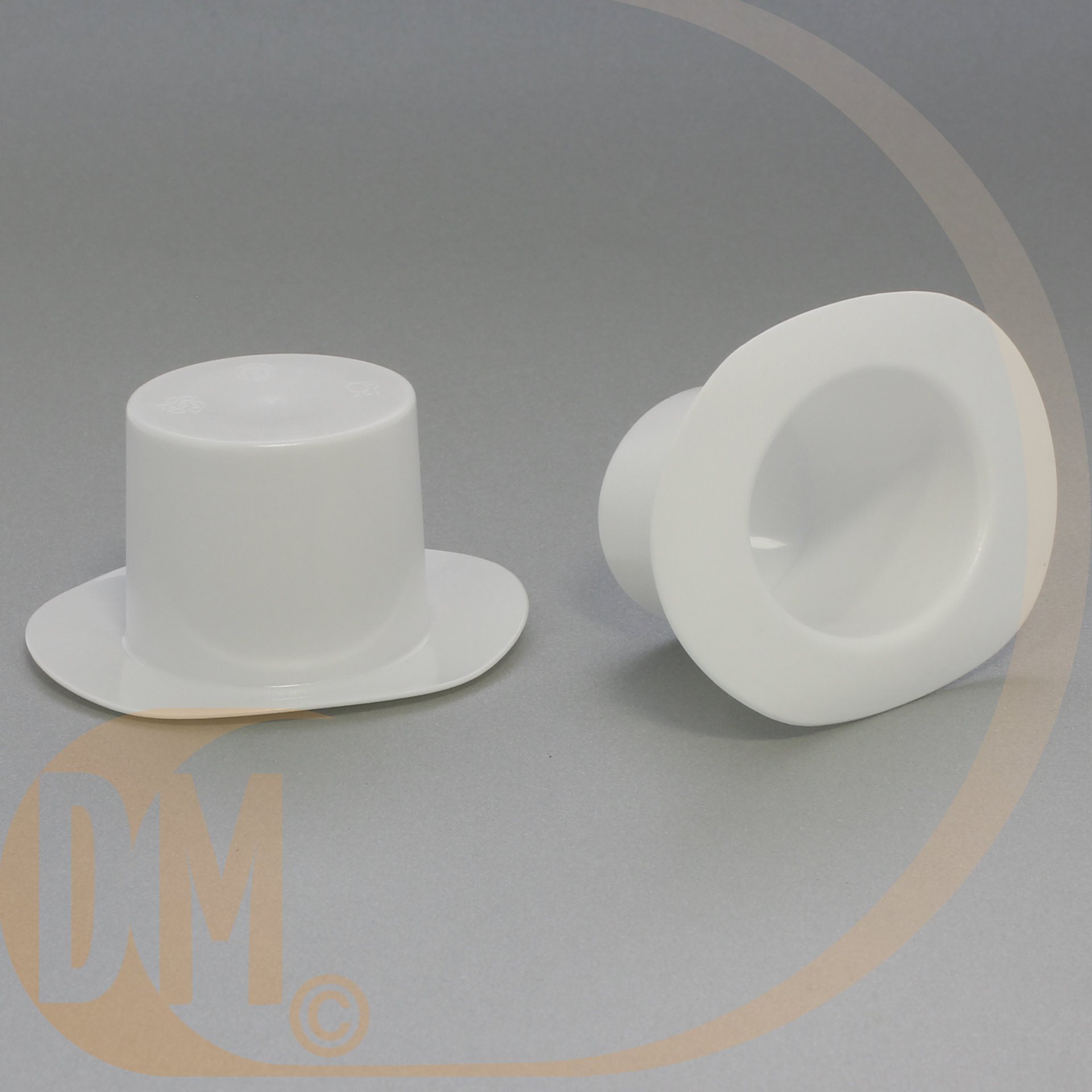 Haut de forme blanc par 10