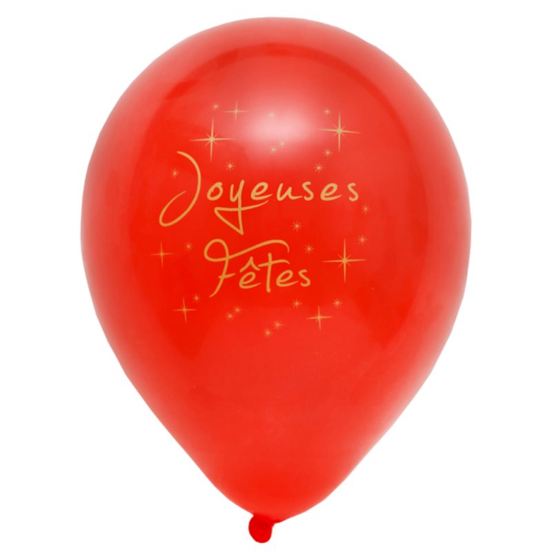 Ballon Joyeuses F�tes par 8 