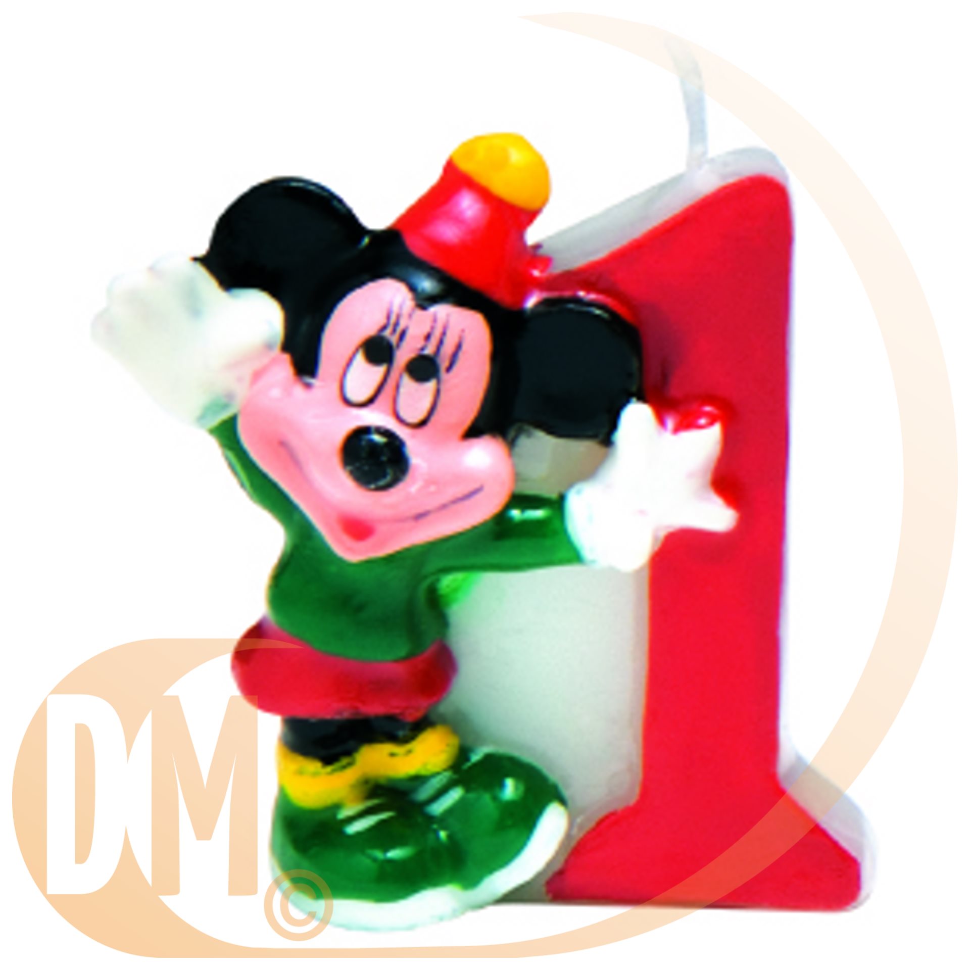 Bougie chiffre Mickey 