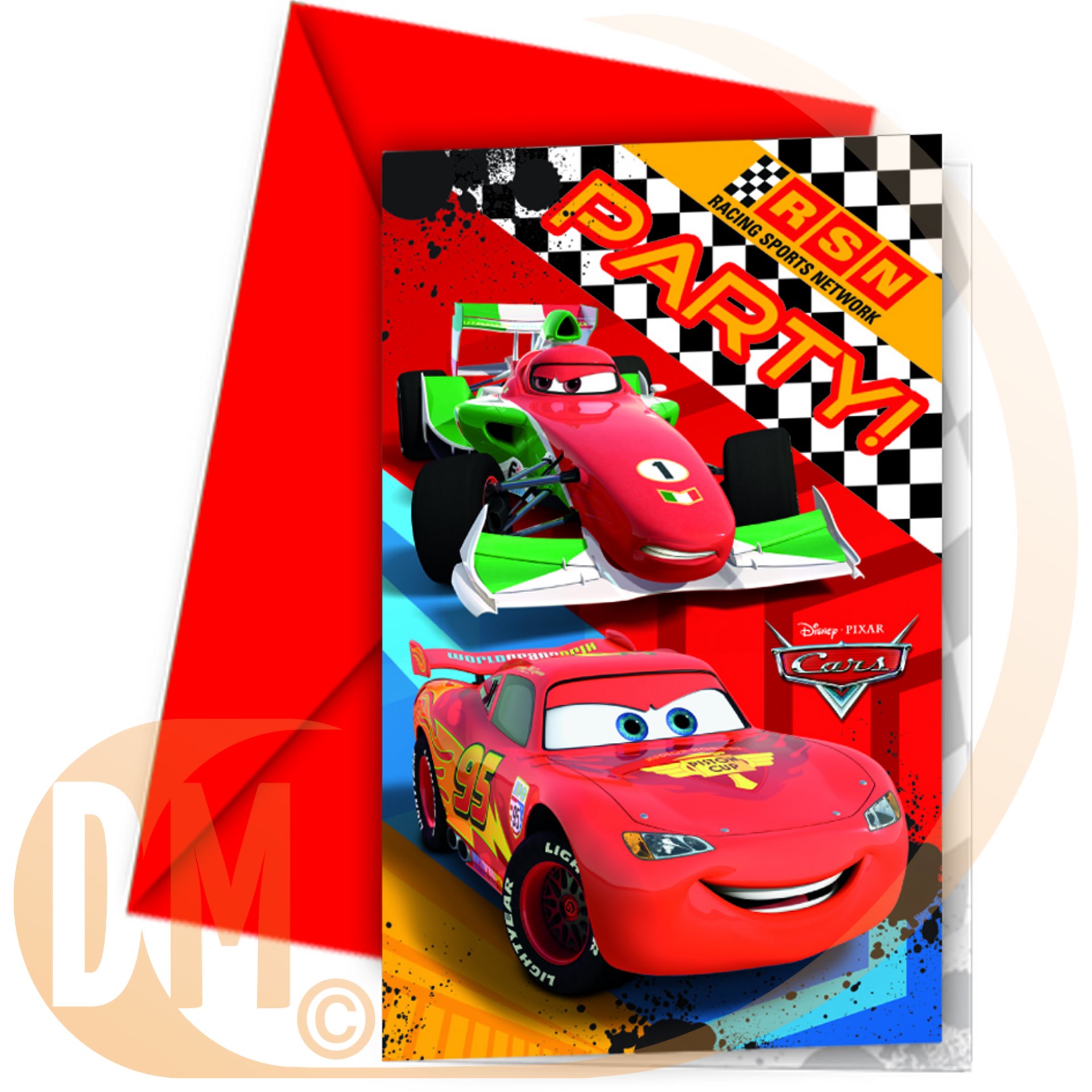 Carte invitation Cars