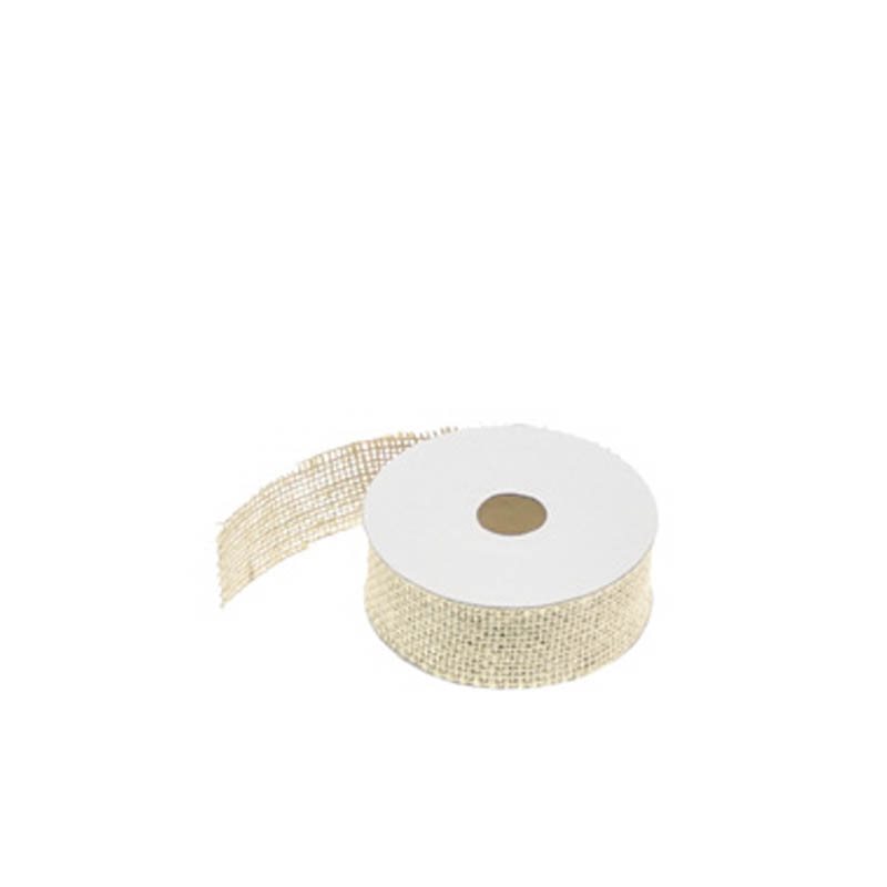 Ruban Jute Naturelle 9.5 et 2.8 cm de largeur.