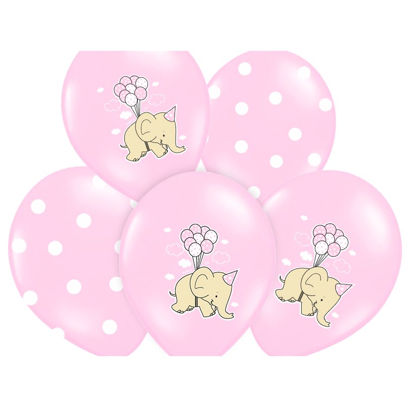 ballon bapt�me rose 