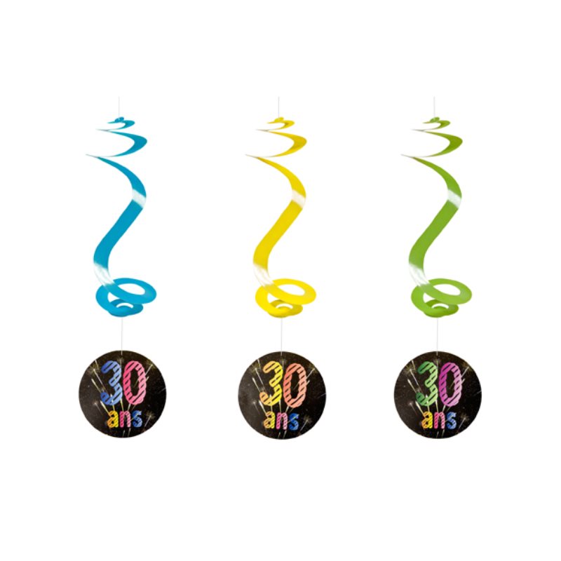 Suspension spirale anniversaire Chic