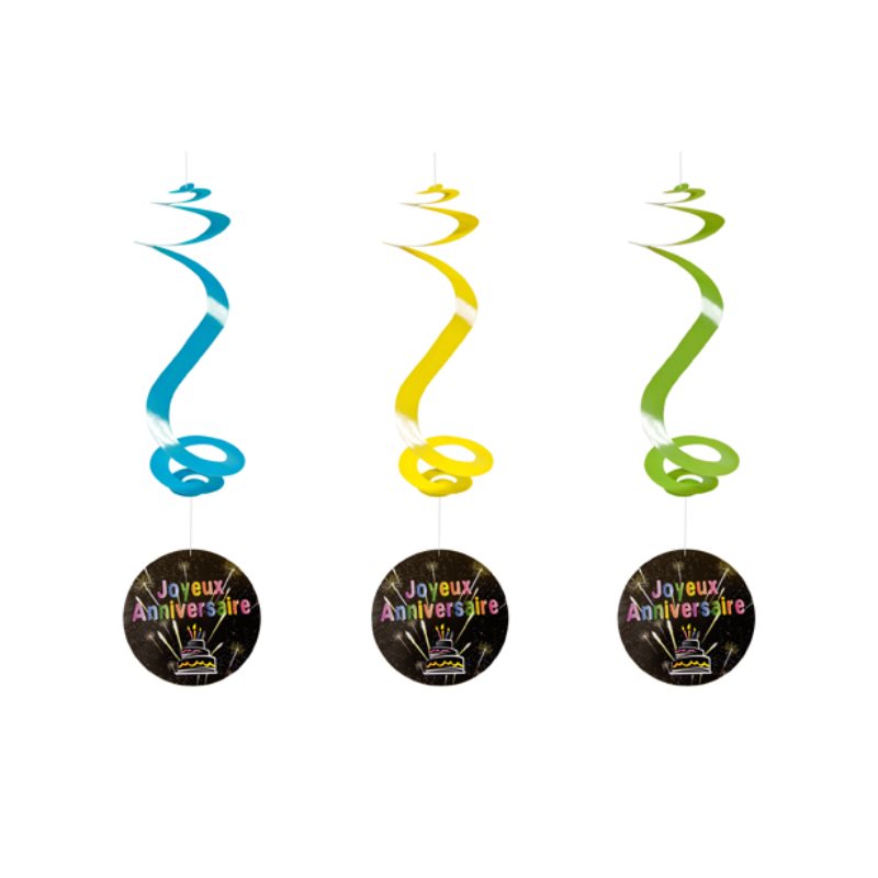 Suspension spirale anniversaire Chic