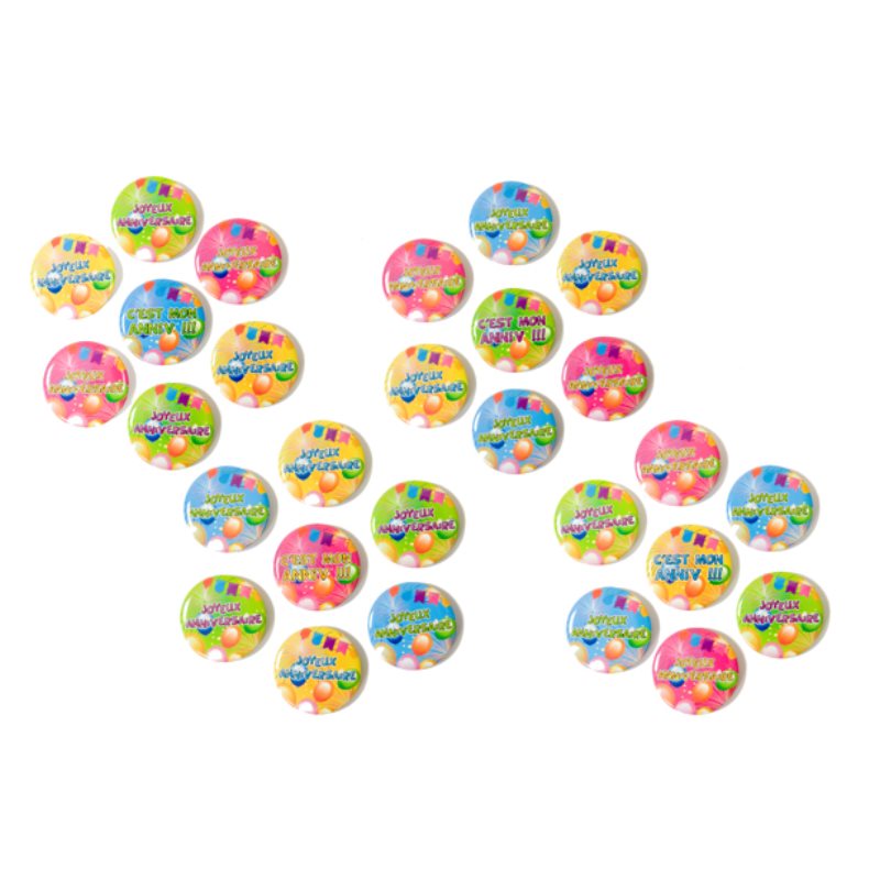 Badge m�tal Anniversaire Pop