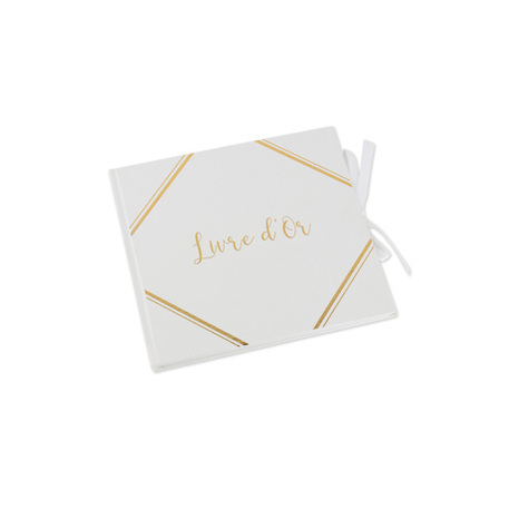Livre d'or blanc et or