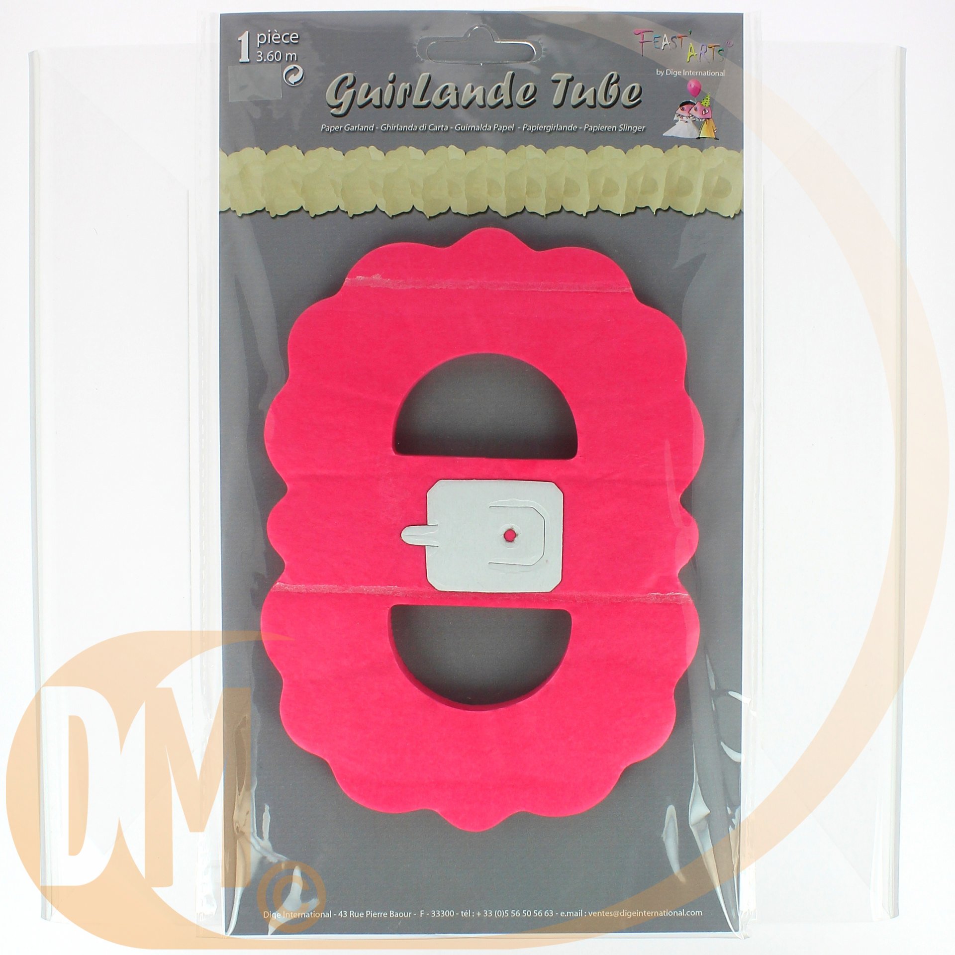 Guirlande tube en papier