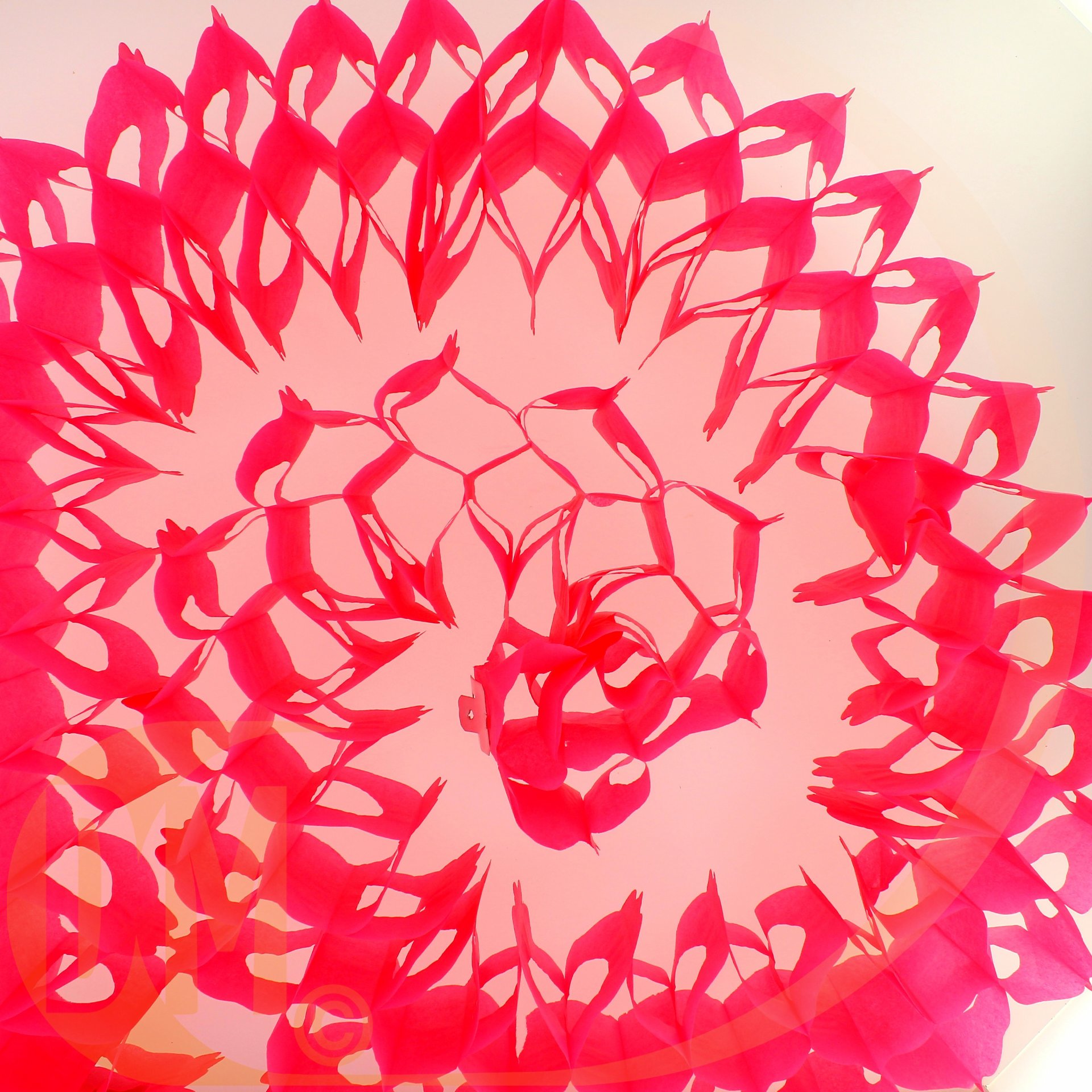 Guirlande tube en papier