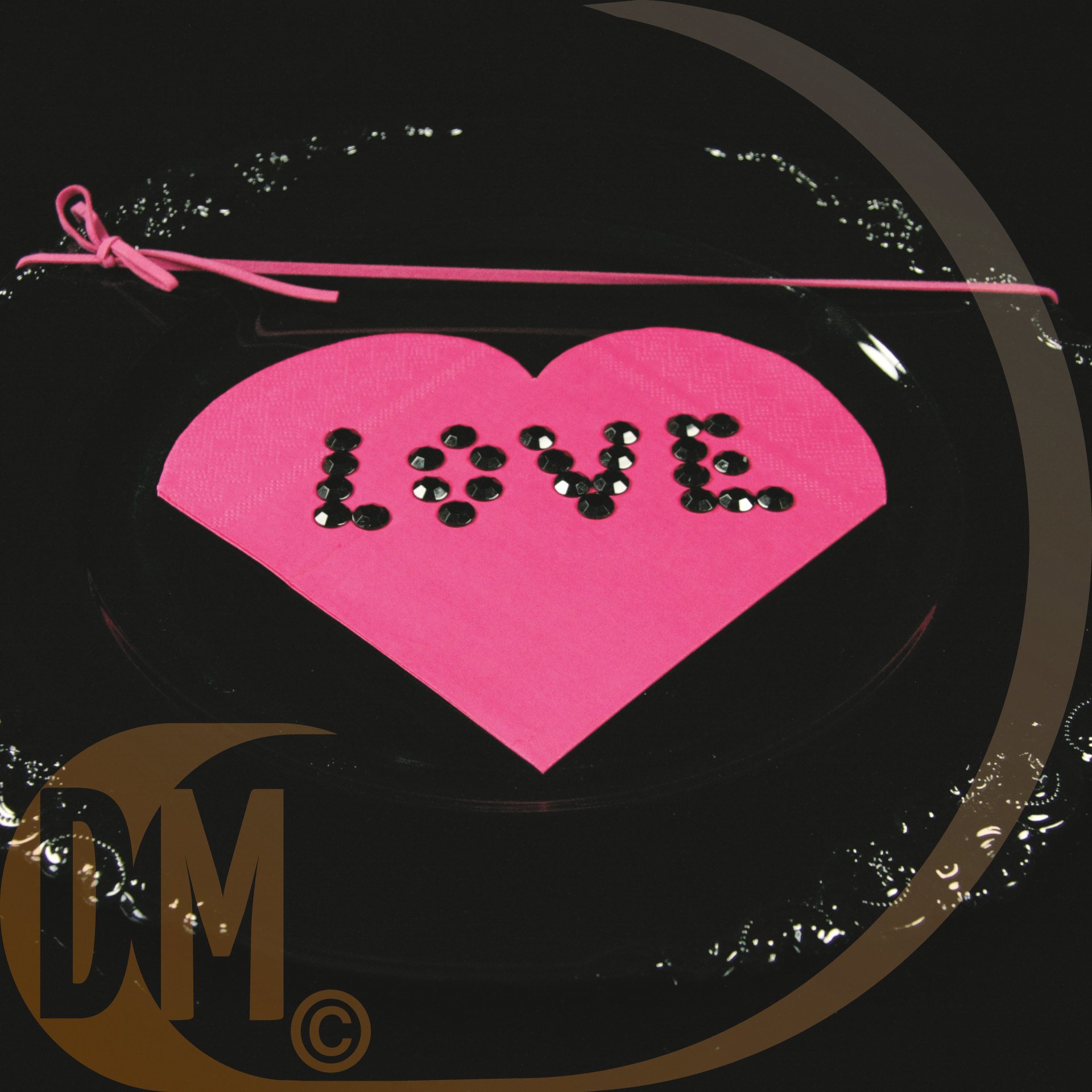 Serviette de table coeur par 20