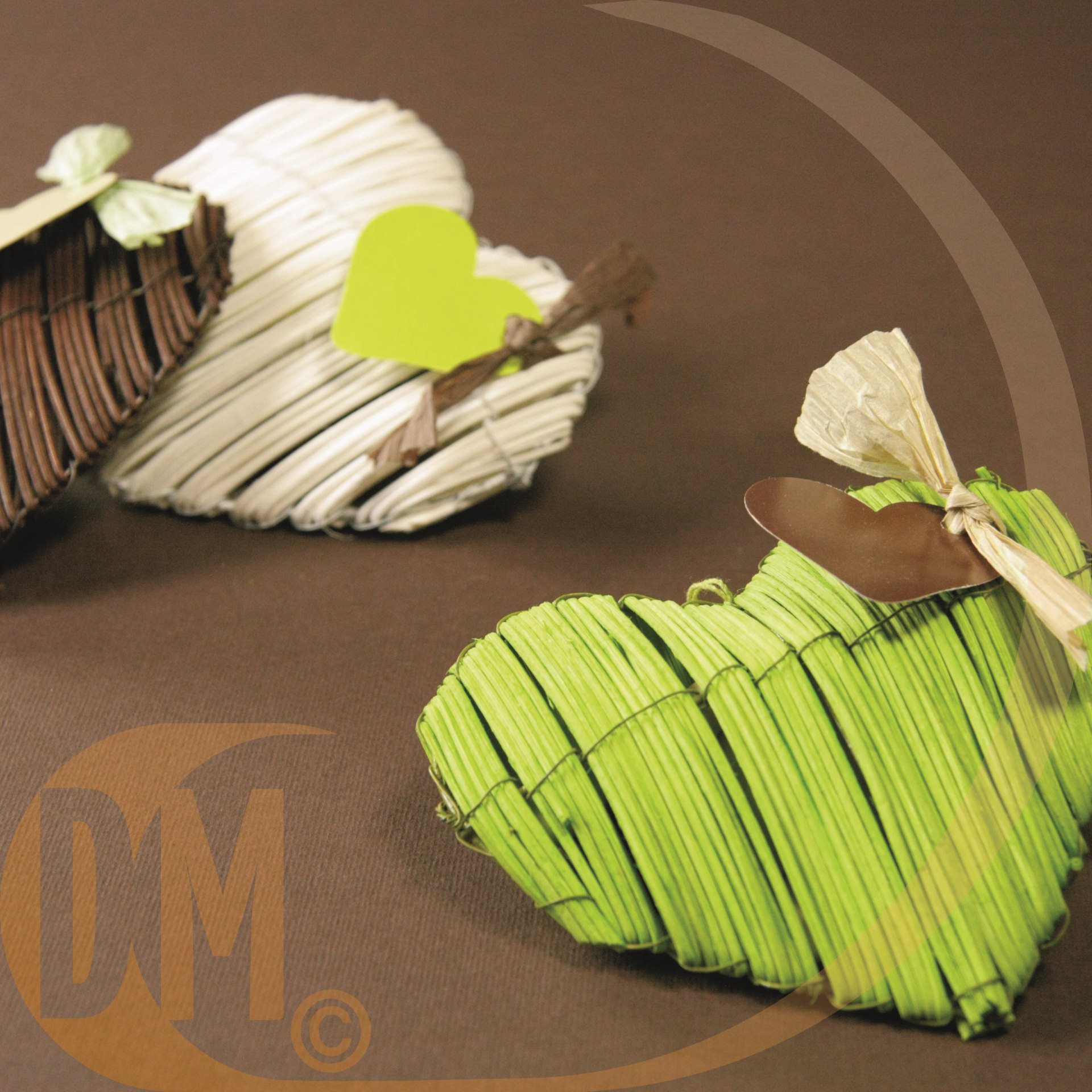 Marque place coeur carton par 10 