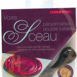 Sceau double initiales
