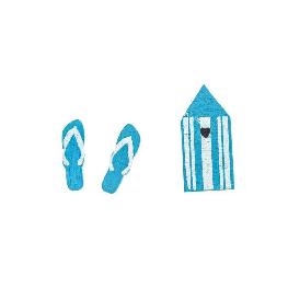 Confetti de table La plage par 16