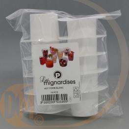 Haut de forme blanc par 10