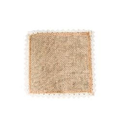 Napperon en jute et dentelle