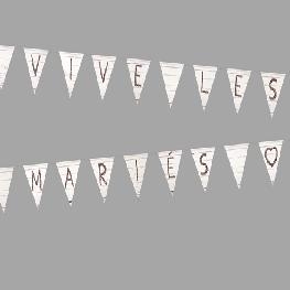 Guirlande fanion Vive Les Mari�s