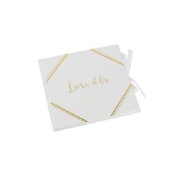 Livre d'or blanc et or