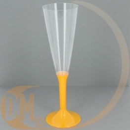 Fl�tes � champagne en plastique 