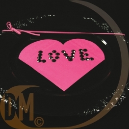 Serviette de table coeur par 20